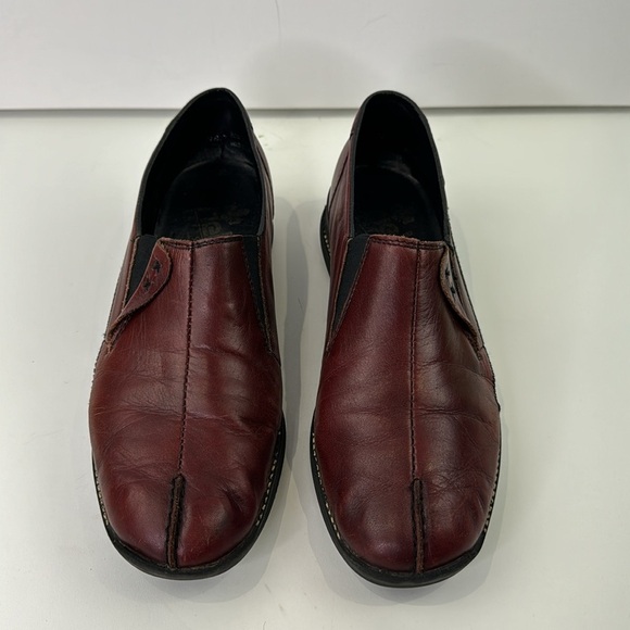 rieker red leather Women's loafer shoes - Picture 3 of 11